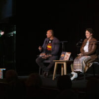 Finding the Heart of the Nation- Thomas Mayo in Conversation with Catherine Liddle at the Goods Shed, Castlemaine State Festival 2023 (Shane Carey)